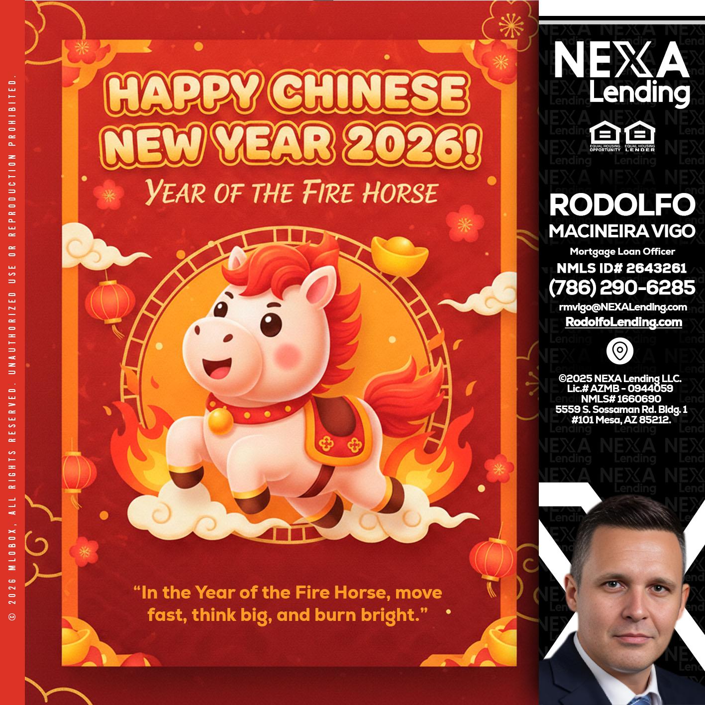 happy Chinese new year - Rodolfo Macineira Vigo -Mortgage Loan Officer