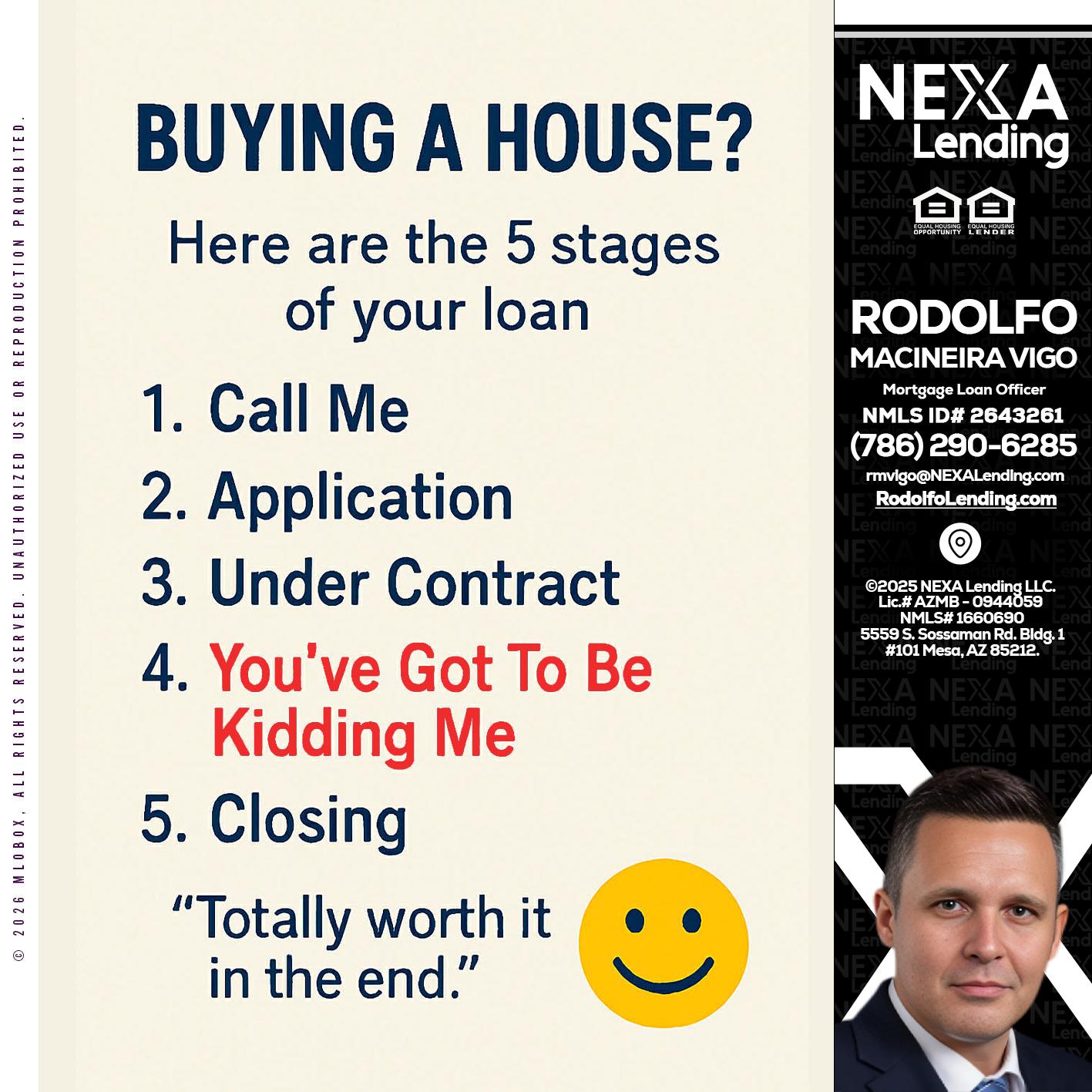 BUYING A HOUSE - Rodolfo Macineira Vigo -Mortgage Loan Officer