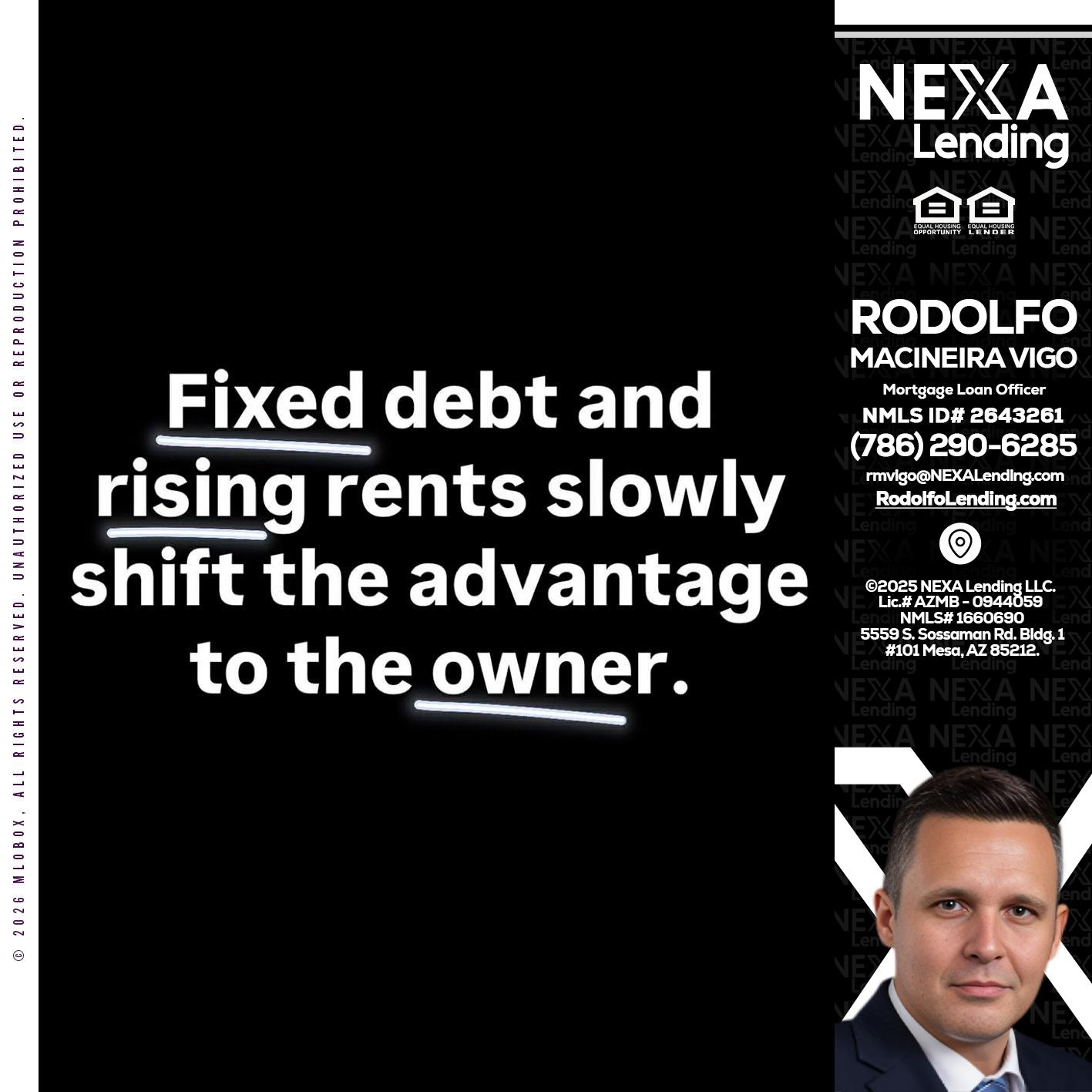 FIXED DEBT - Rodolfo Macineira Vigo -Mortgage Loan Officer