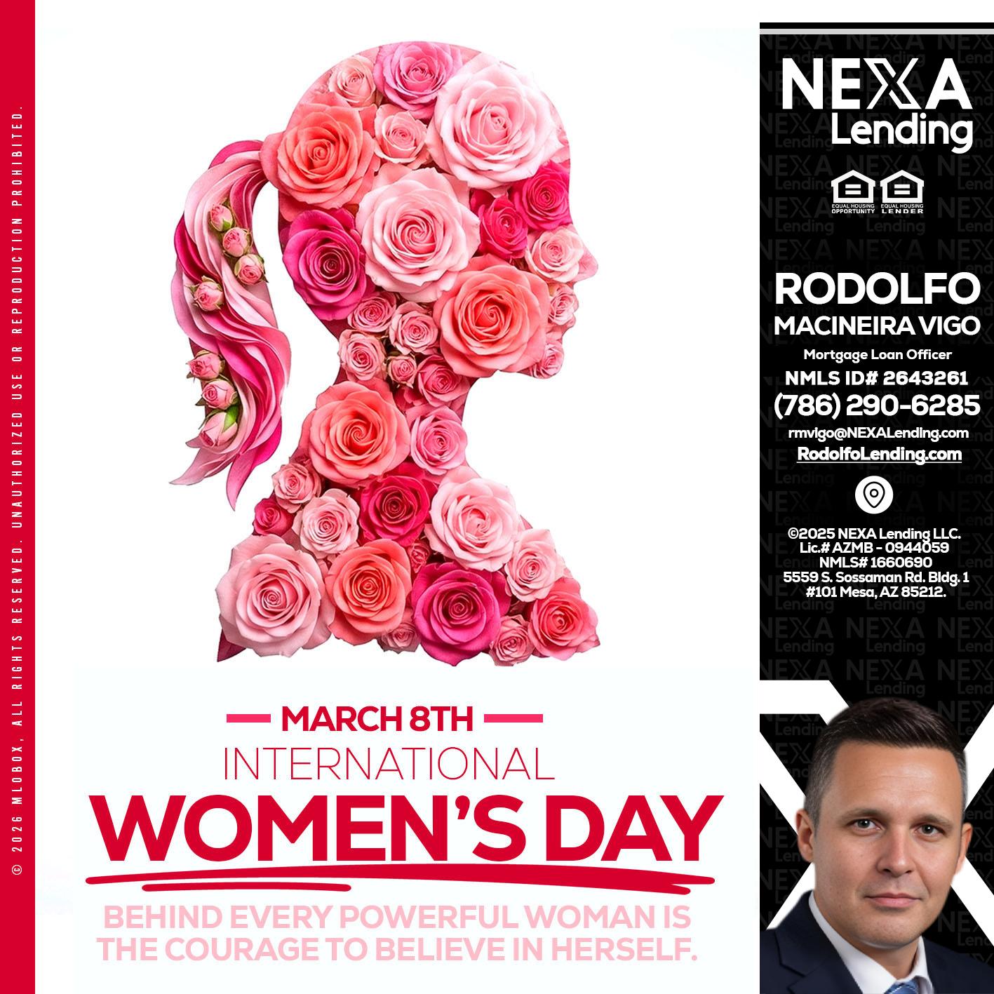 MARCH 8TH - Rodolfo Macineira Vigo -Mortgage Loan Officer