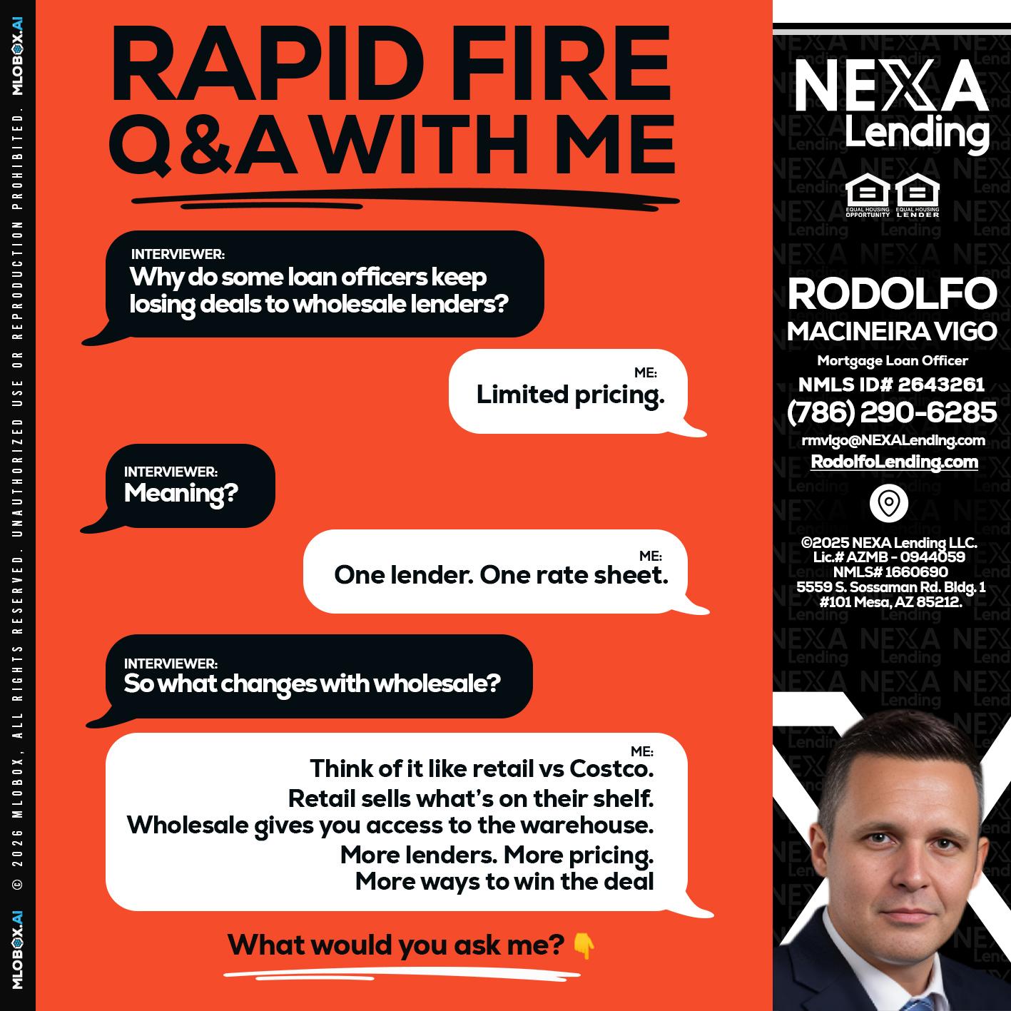 Q&A - Rodolfo Macineira Vigo -Mortgage Loan Officer