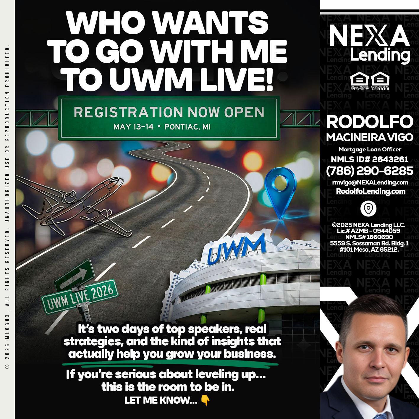 WHO WANTS - Rodolfo Macineira Vigo -Mortgage Loan Officer