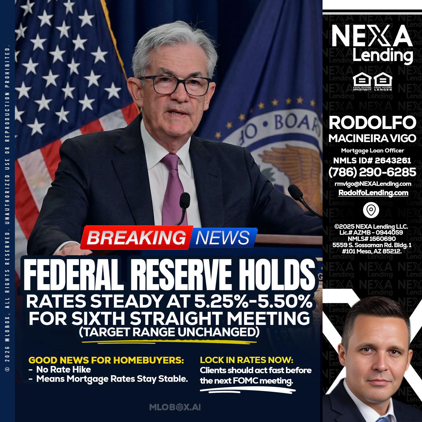 federal reserve - Rodolfo Macineira Vigo -Mortgage Loan Officer