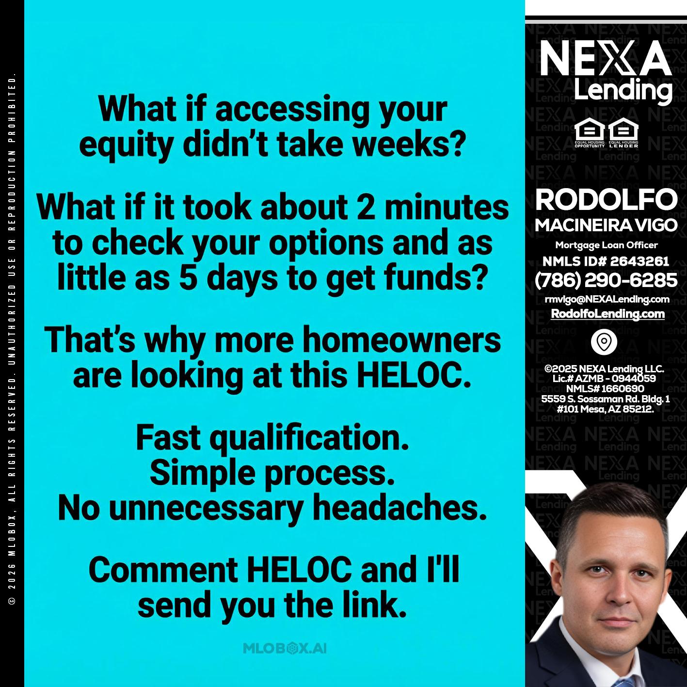 what if - Rodolfo Macineira Vigo -Mortgage Loan Officer