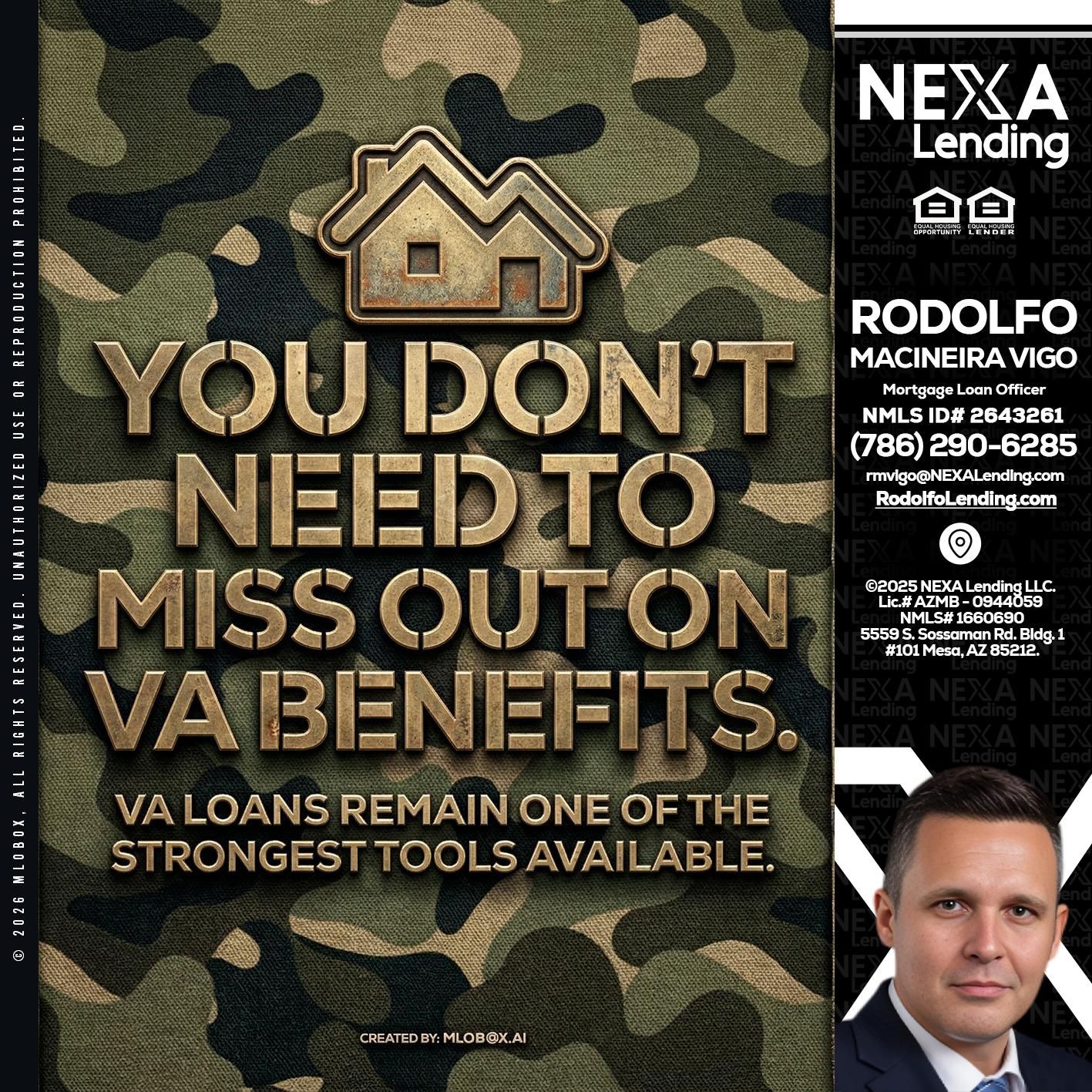 you don't need - Rodolfo Macineira Vigo -Mortgage Loan Officer