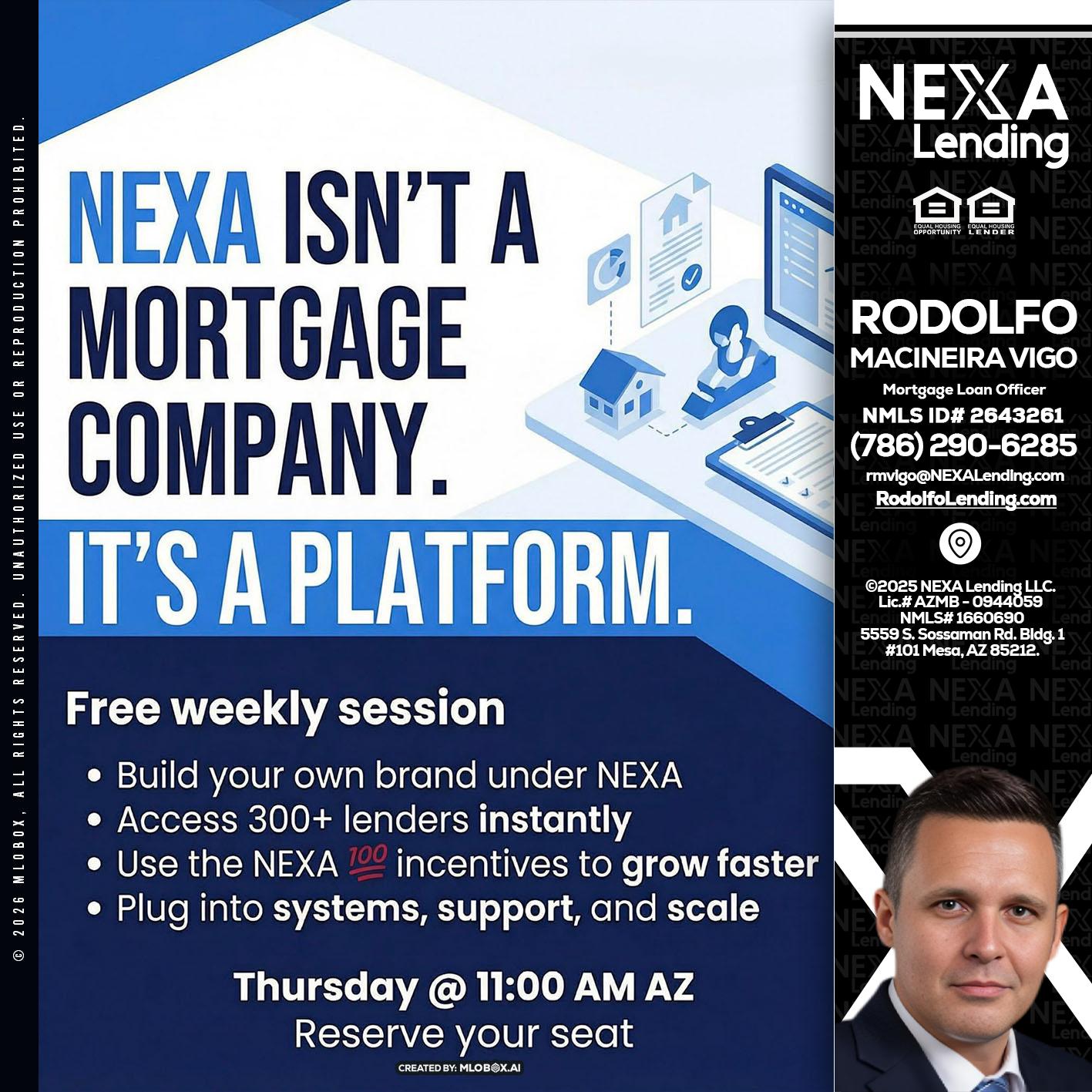 NEXA ISNT - Rodolfo Macineira Vigo -Mortgage Loan Officer