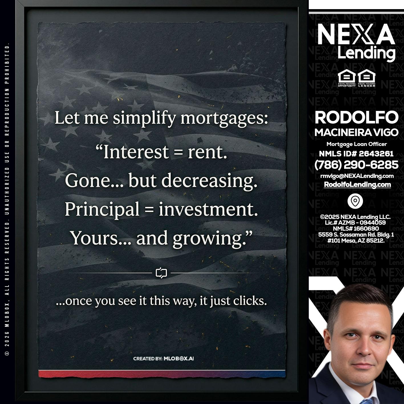 LET ME SIMPLIFY - Rodolfo Macineira Vigo -Mortgage Loan Officer