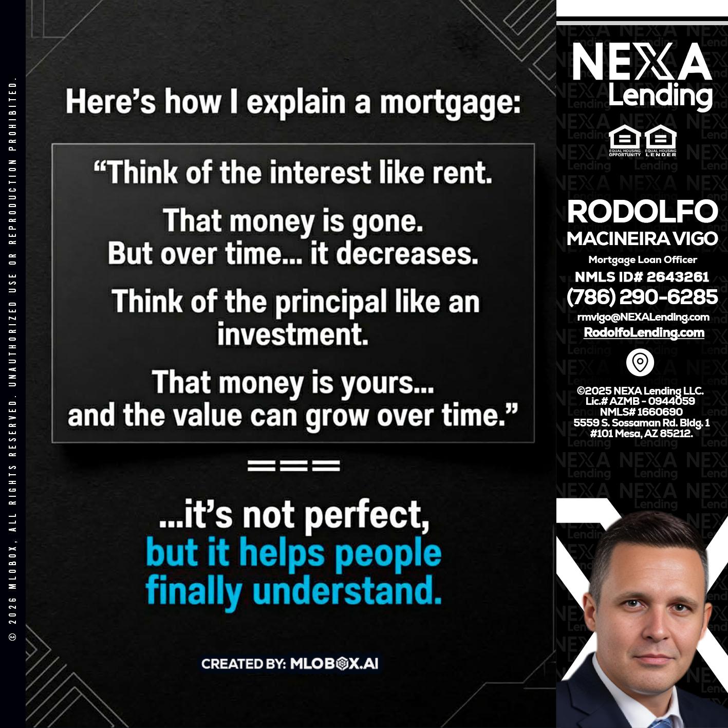 HERES NOW - Rodolfo Macineira Vigo -Mortgage Loan Officer