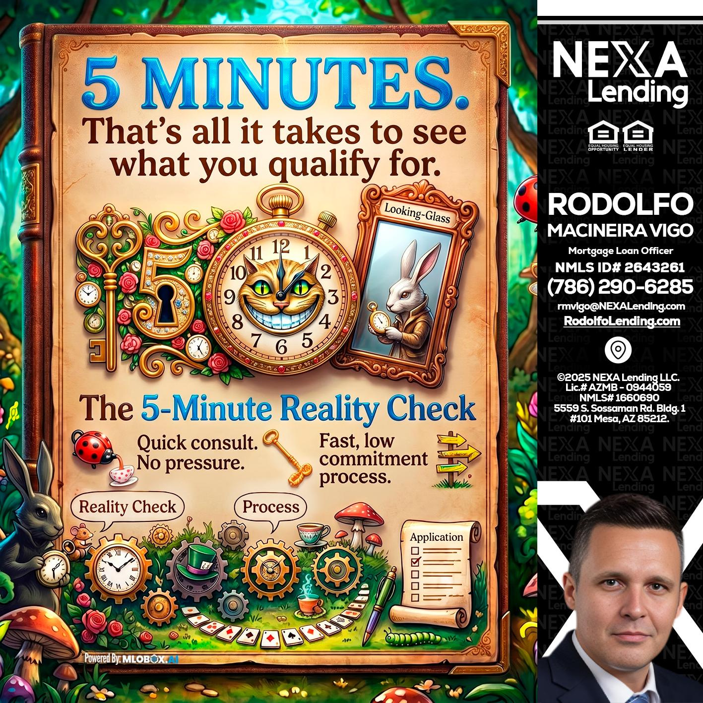 Reality Check! - Rodolfo Macineira Vigo -Mortgage Loan Officer