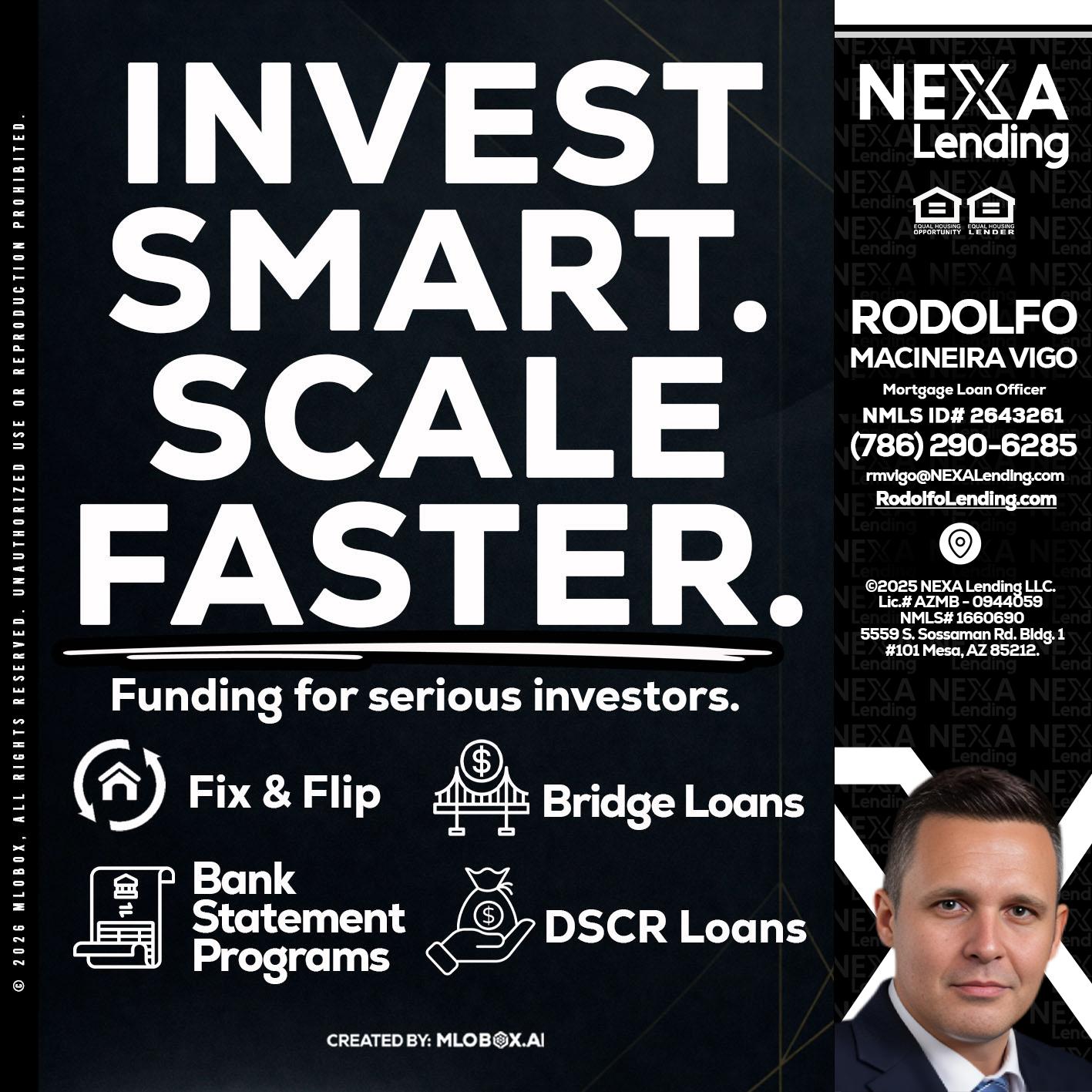 INVEST SMART - Rodolfo Macineira Vigo -Mortgage Loan Officer