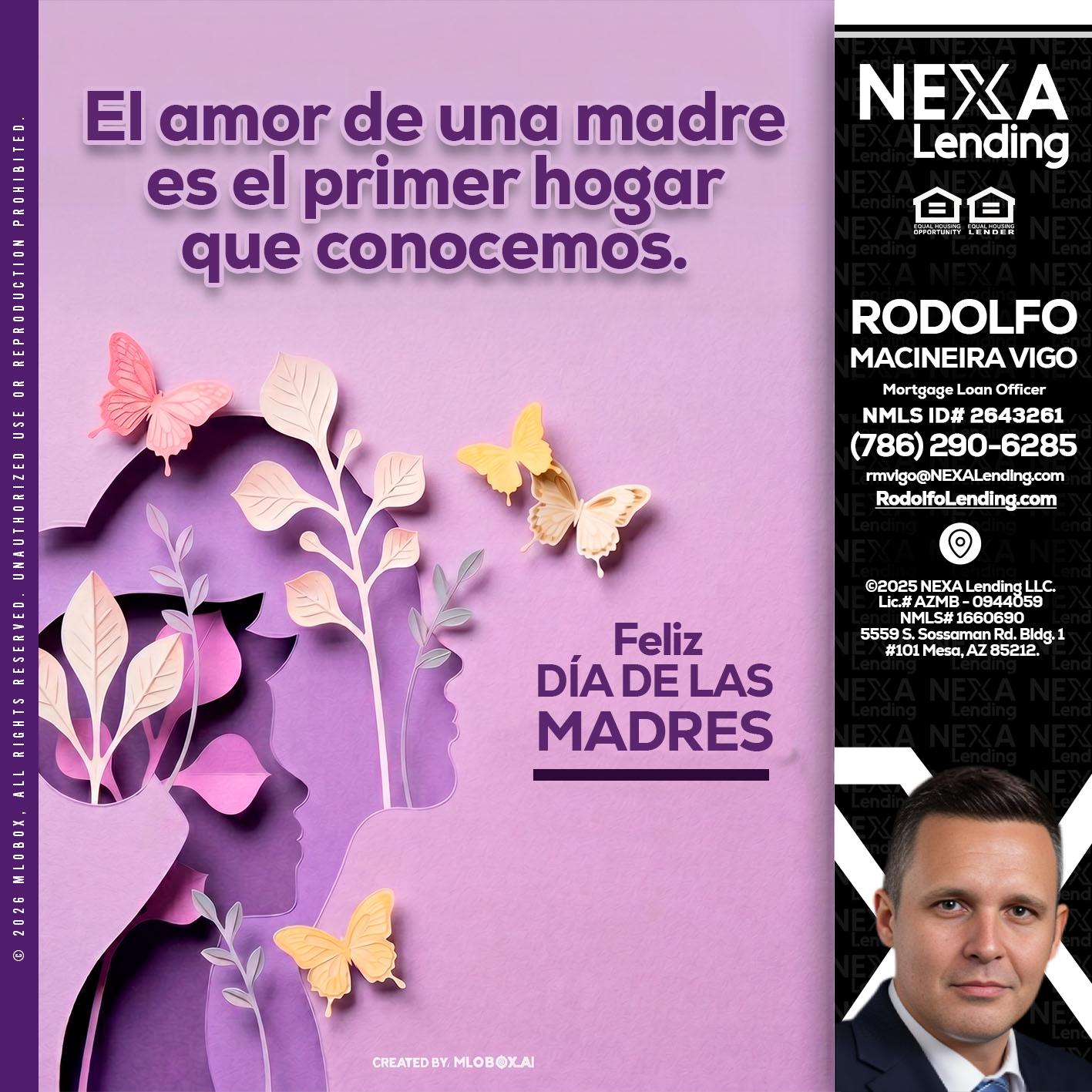 el amor de una madre - Rodolfo Macineira Vigo -Mortgage Loan Officer