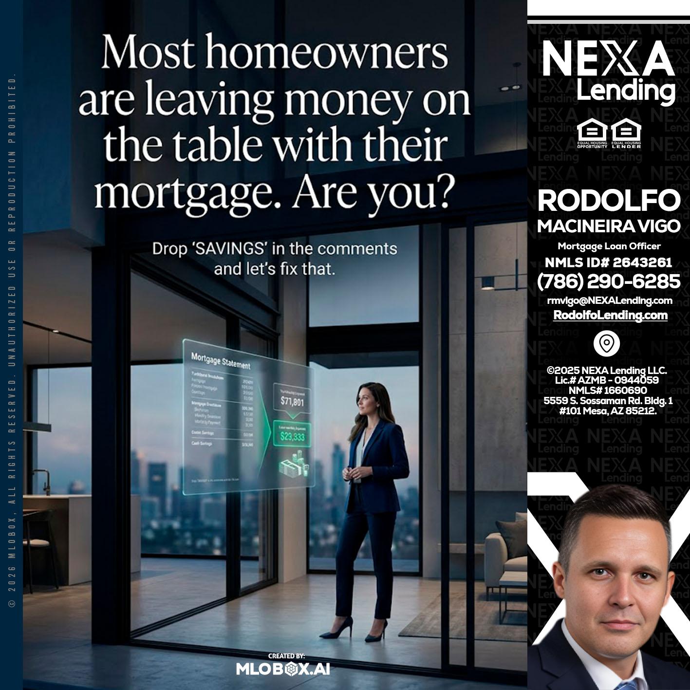 MOST OWNERS - Rodolfo Macineira Vigo -Mortgage Loan Officer