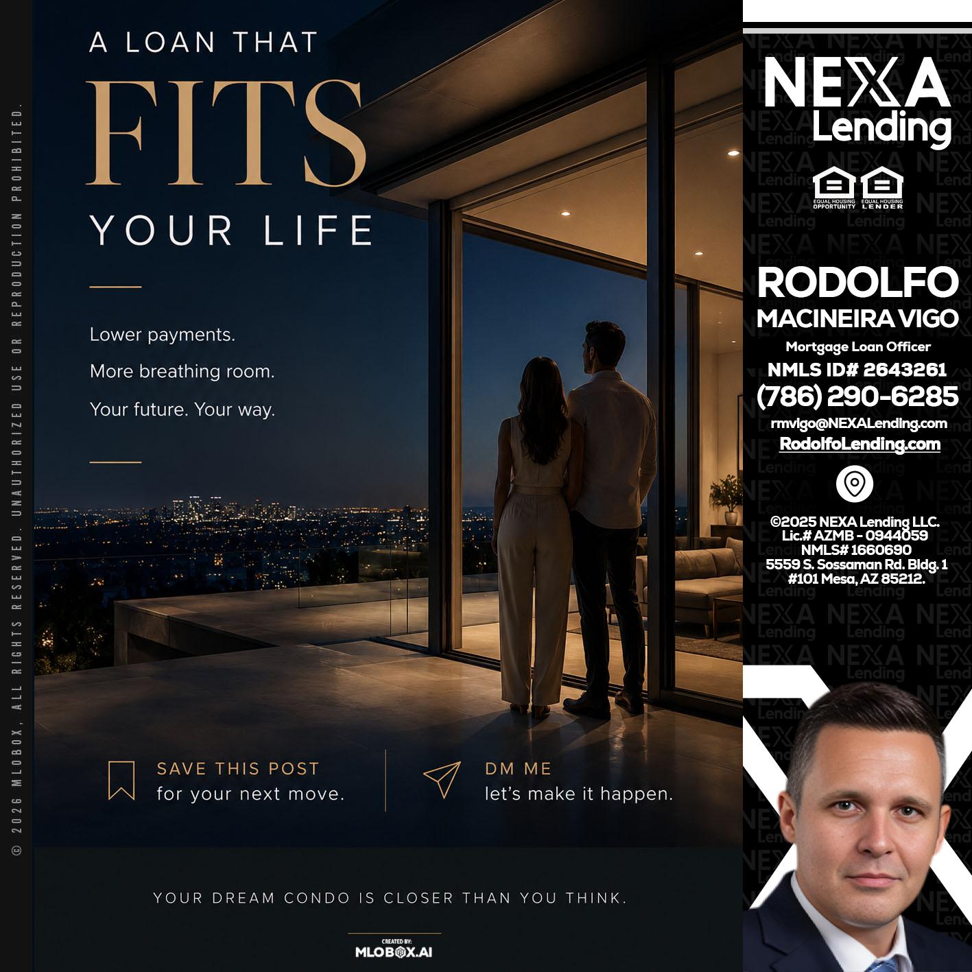 LOANS THAT FIT - Rodolfo Macineira Vigo -Mortgage Loan Officer