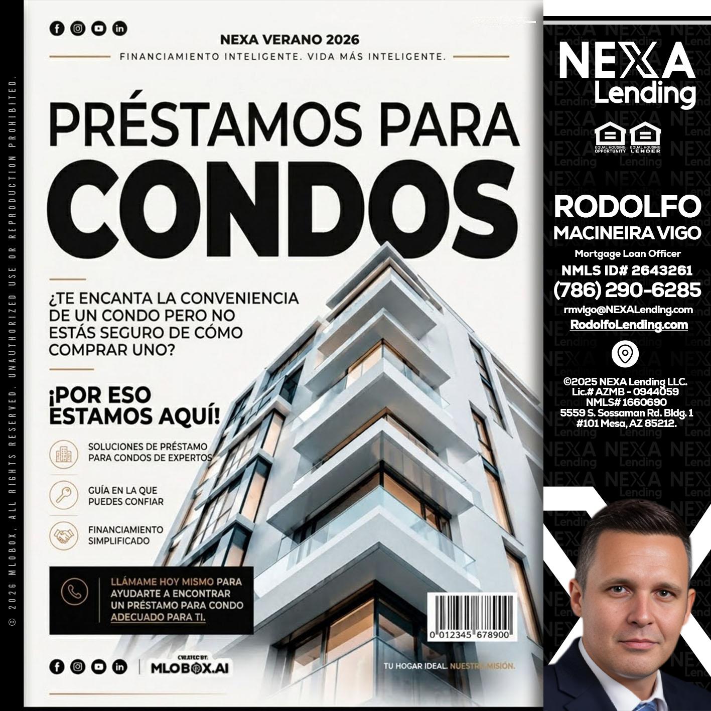 PRESTAMOS PARA CONDOS - Rodolfo Macineira Vigo -Mortgage Loan Officer