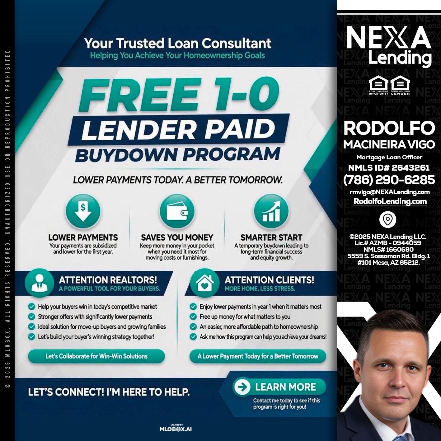 FREE 1-0 - Rodolfo Macineira Vigo -Mortgage Loan Officer
