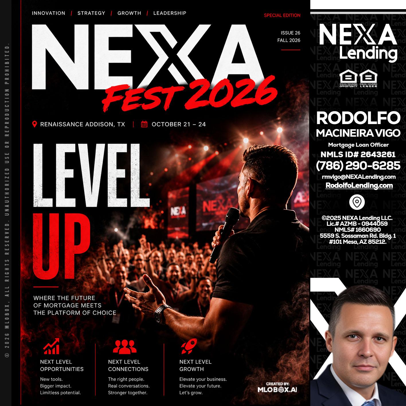 NEXA FEST 2026 - Rodolfo Macineira Vigo -Mortgage Loan Officer