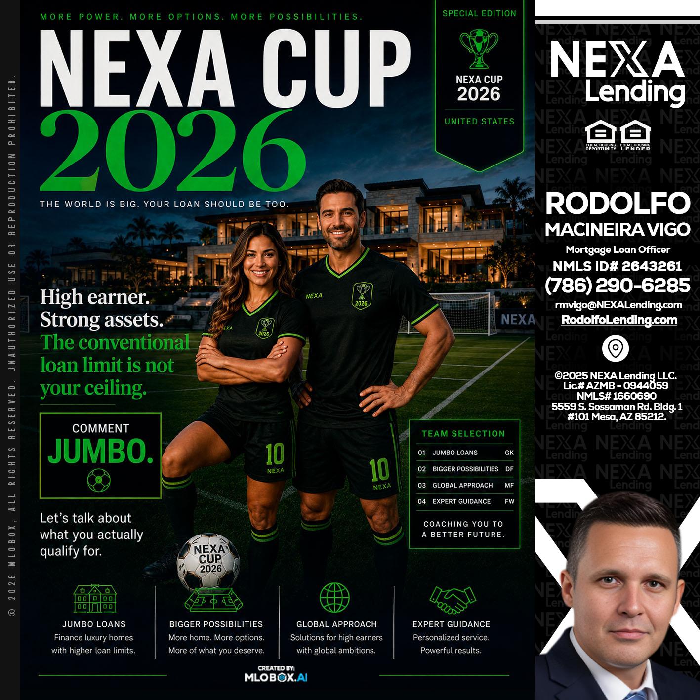 NEXA CUP 2026 - Rodolfo Macineira Vigo -Mortgage Loan Officer